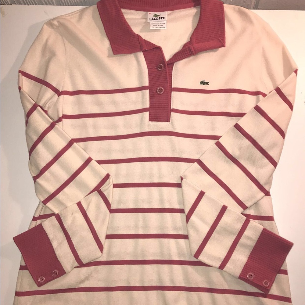 VINTAGE LACOSTE WOMEN’S LONG SLEEVE SHIRT SIZE LG